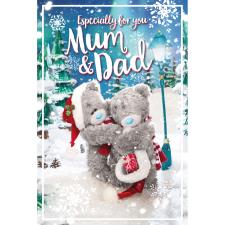 3D Holographic Mum & Dad Me to You Bear Christmas Card Image Preview